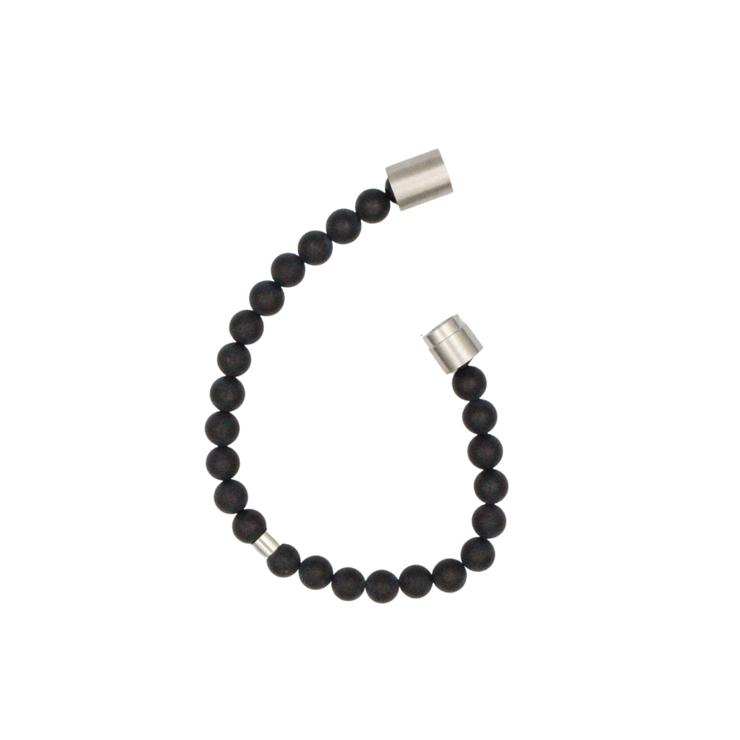 Stamina & Vigor Bracelet - Onyx Stone +  Stainless Steel - Epico Designs 