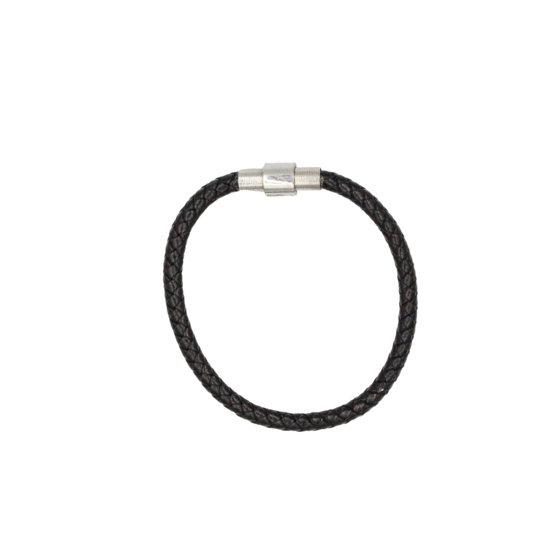 Threaded Fitting Bracelet - Leather + Stainless Steel - Epico Designs 