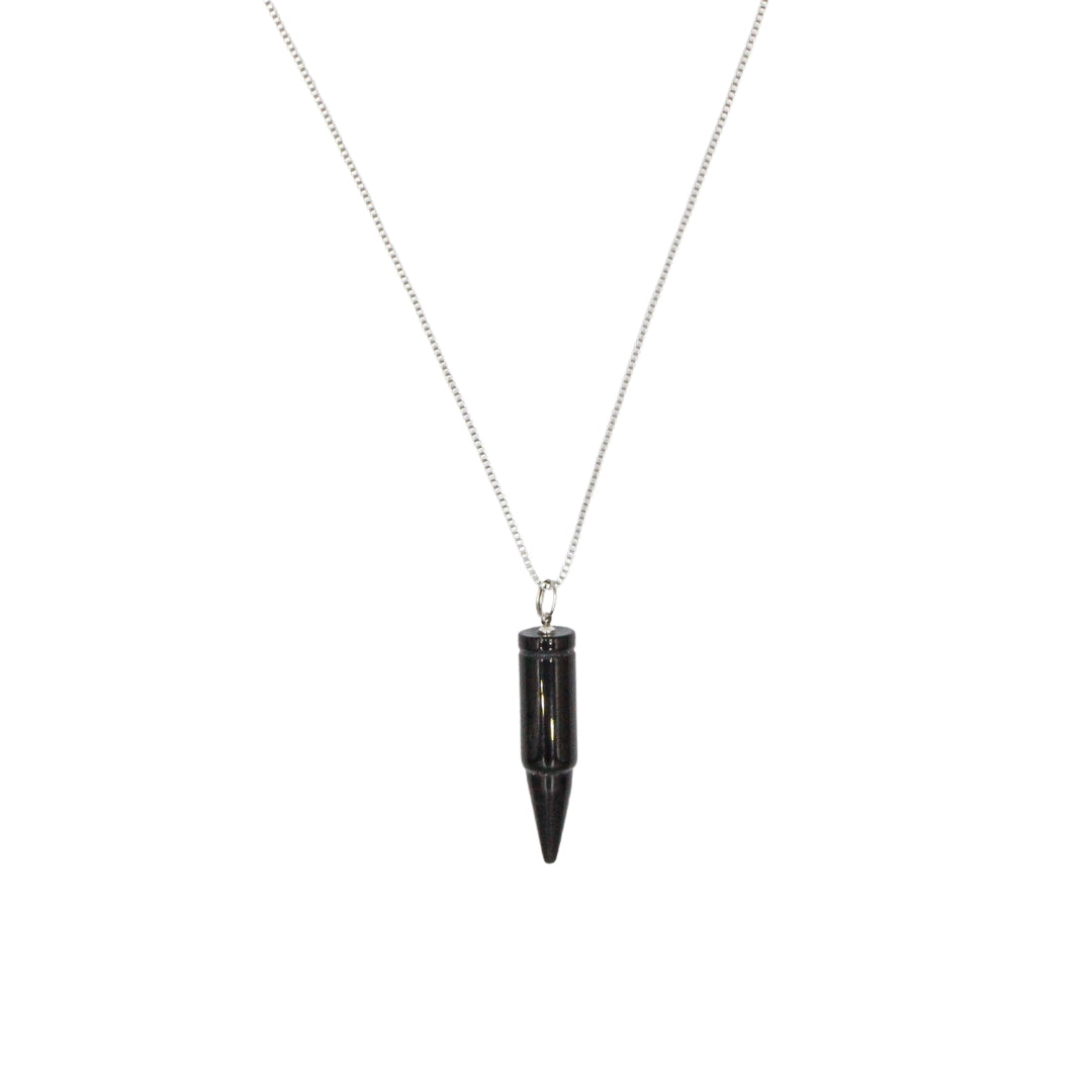 Bodyguard Necklace - Obsidian Stone + Stainless Steel - Epico Designs 