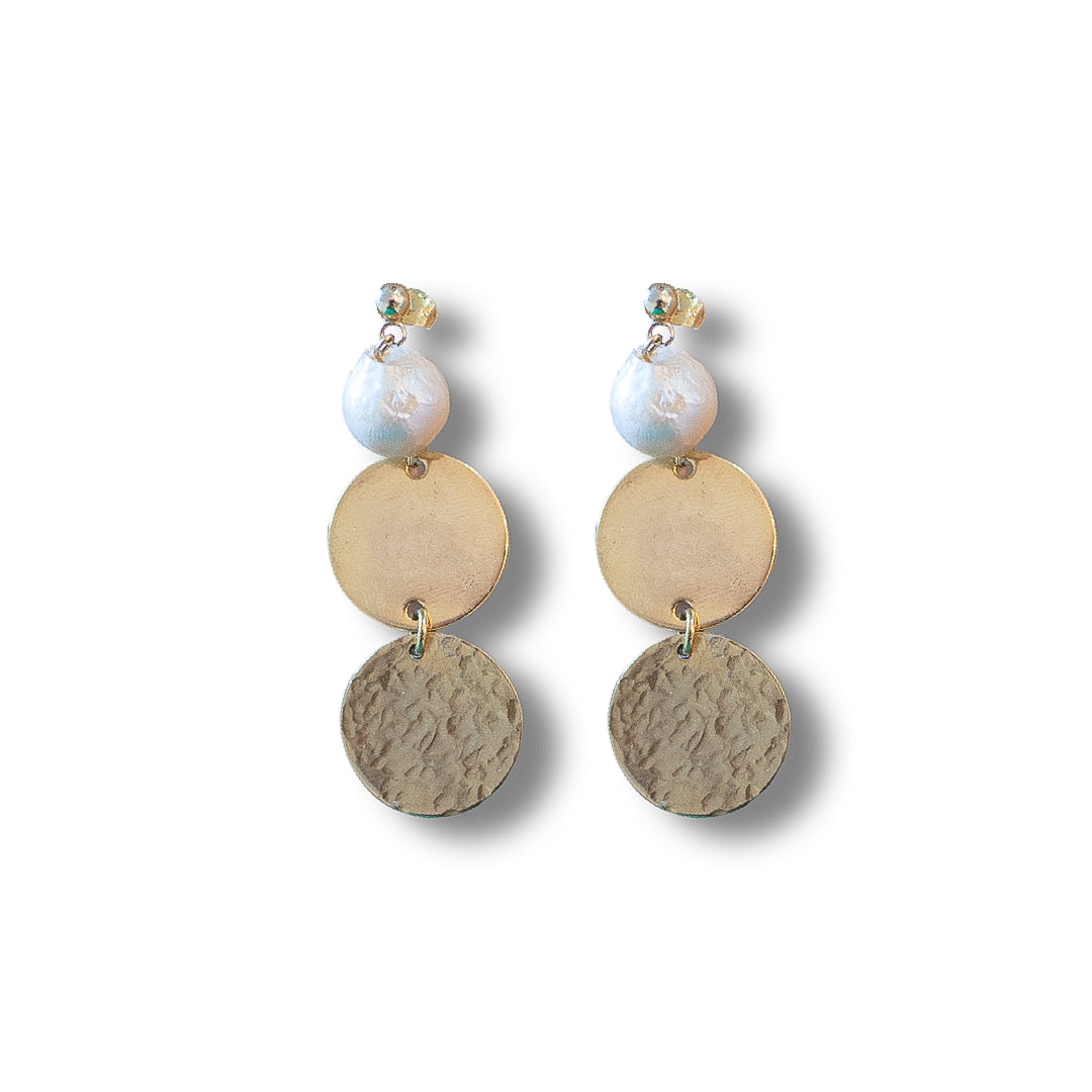 Aphrodite Pearl Dangle Earrings - Epico Designs 