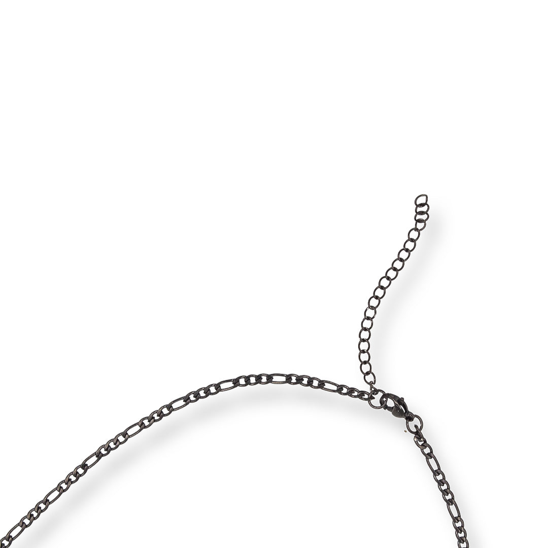 3 MM Black Figaro Chain Necklace - Epico Designs 