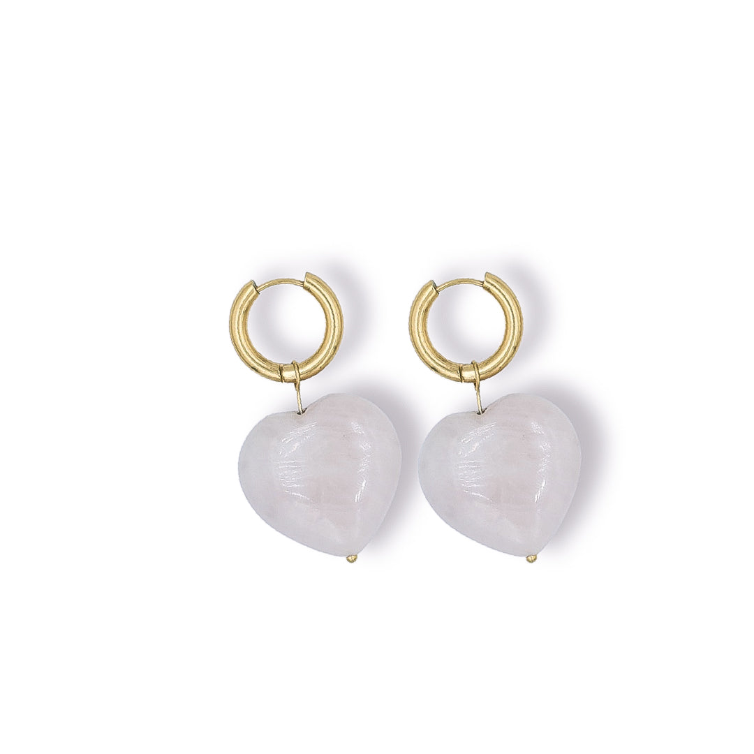 Unconditional Love Rose Quartz Crystal Earrings - Epico Designs 