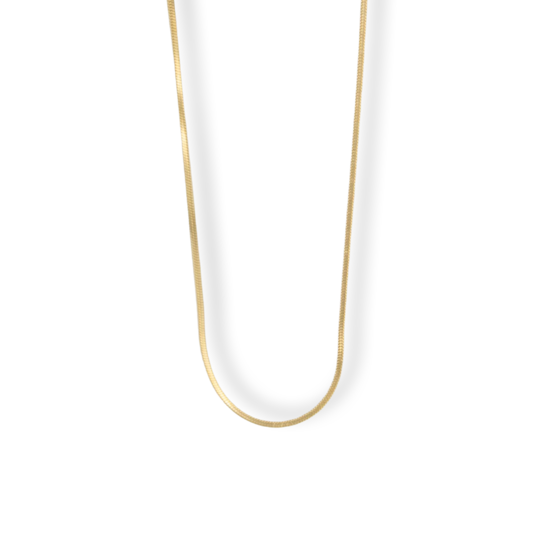 2 MM Square Snake Chain Necklace - Epico Designs 