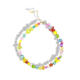 Happy 90s Colourful Beaded Pearl Choker Necklace - Freshwater Pearls + Stainless Steel + Acrylic - Epico Designs 