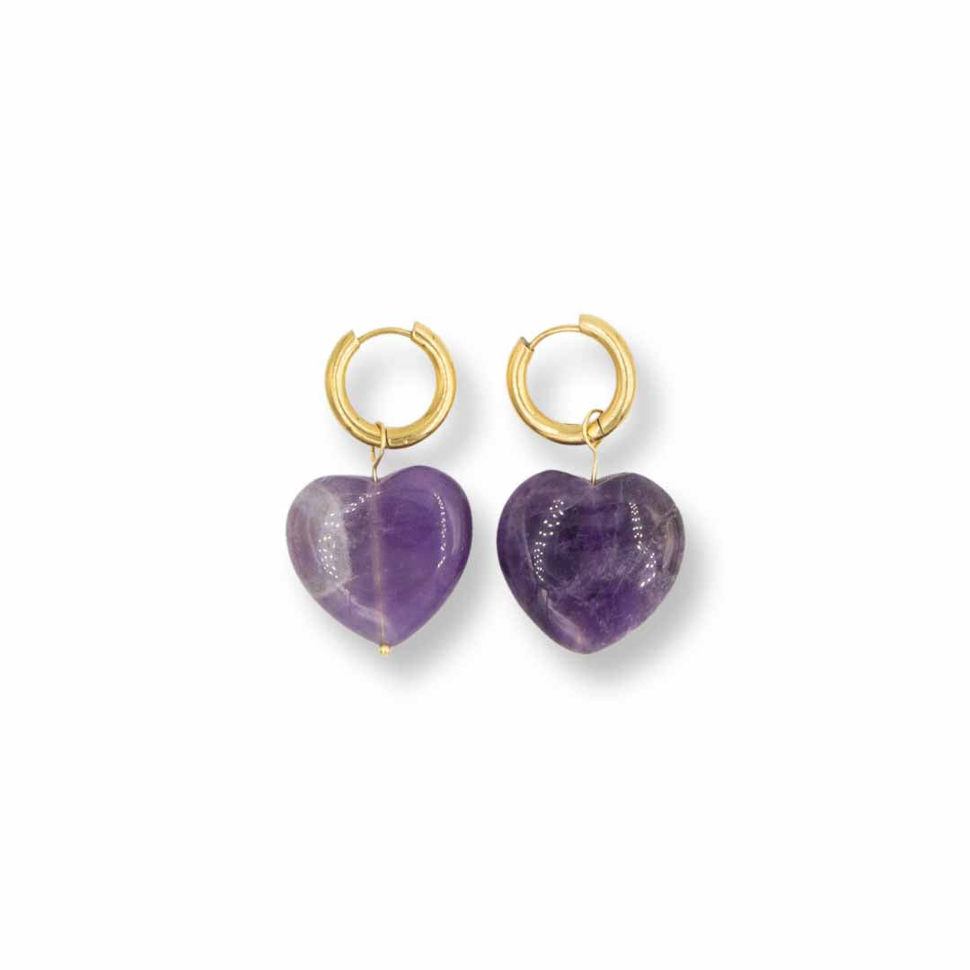 Guardian Amethyst Stone Earrings - Epico Designs 